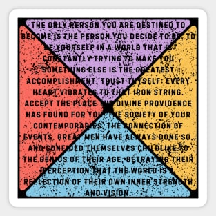 Ralph Waldo Emerson Quote – Retro Inspirational Pop Art Magnet